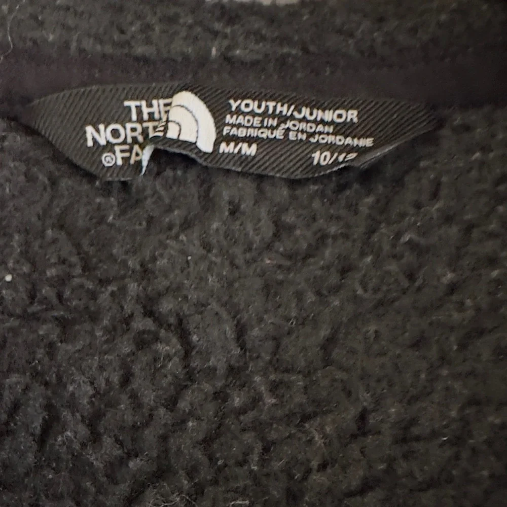 EUC The North Face Kids Sherpa‎ Hoodie - Black Size M